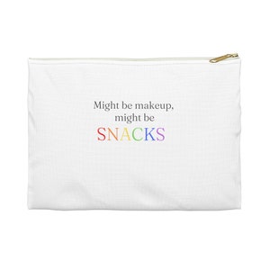 Make up bag travel cute makeup pouch snack pouch funny makeup bag snack zipper pouch emergency snack pouch travel pouch purse snack pouch