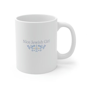 Nice Jewish girl mug, Hanukkah gifts ideas, cute Hanukkah mug, Hanukkah gifts for women, jewish pride gifts, jewish gift ideas jewish image 3