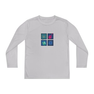 Hanukkah tshirt for kids long sleeve, kids hanukkah gift, hanukkah clothing for kids, cute hanukkah kids shirt Jewish, Hanukah shirt youth image 8