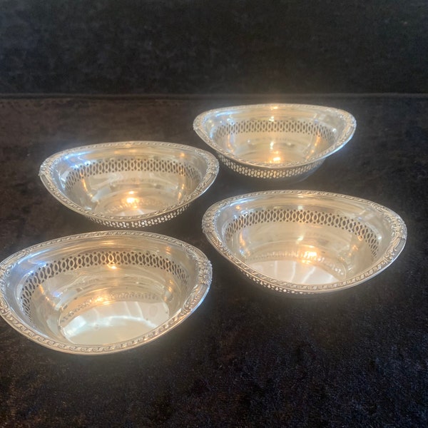 Vintage Sterling Silver Gorham Set of 4 Nut Cups