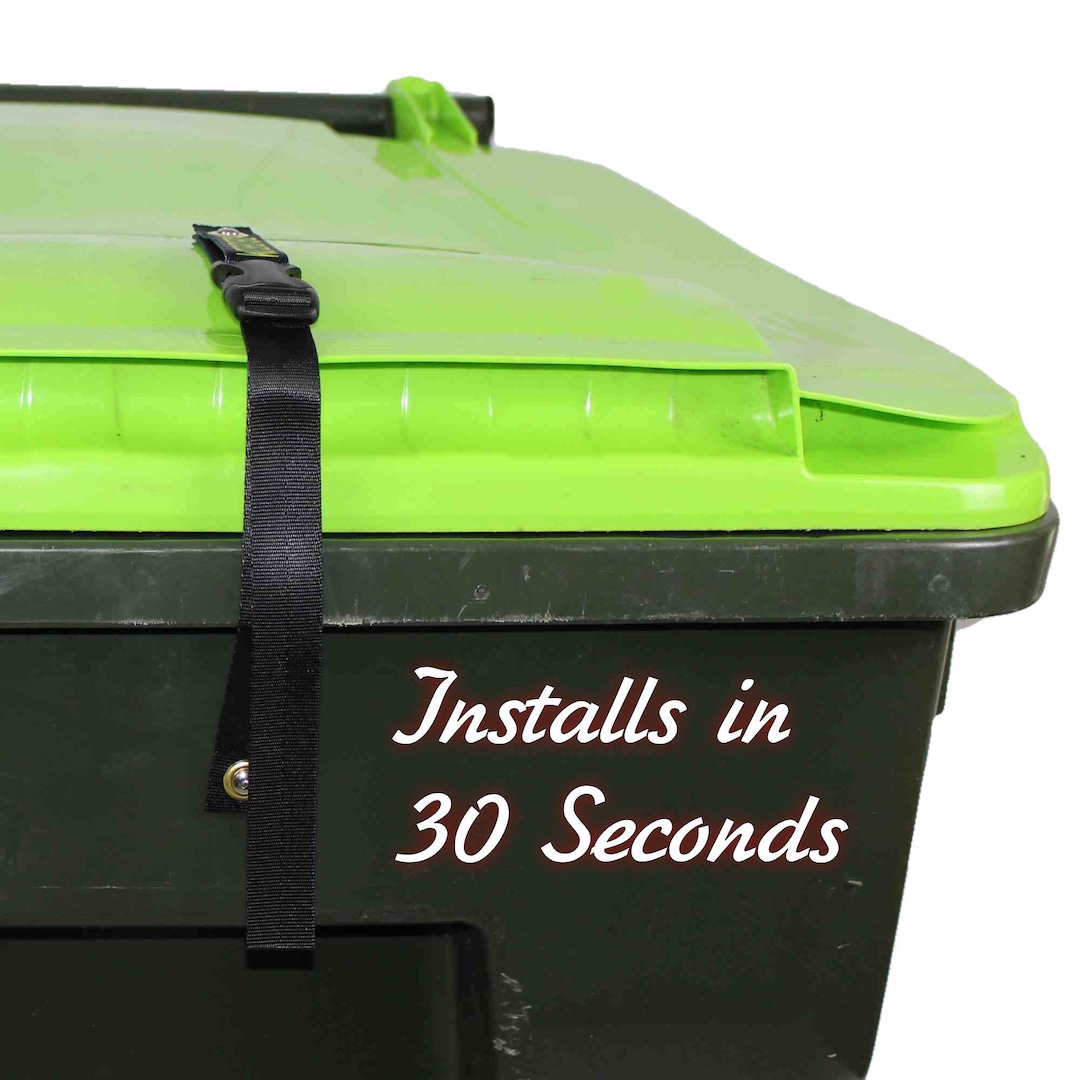 Adjustable Trash Lock Strap Single Keep Trash and Garbage Can Secure