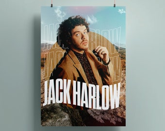 Jack Harlow Digital Artwork Print 11x14 // Digital print wall art // Jack Harlow artwork poster // Gift for him, gift for her