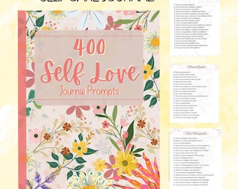 Journal Prompts for Women, 400 Self Love Questions, Self-Care (Digital Download)