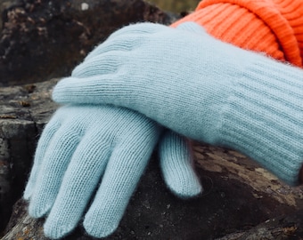 Guantes de cachemira 100% pura para mujer