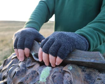 Men’s 100% Pure Cashmere Fingerless Gloves