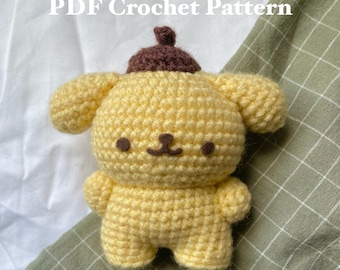 Yellow Pup Crochet Pattern *digital download PDF pattern*