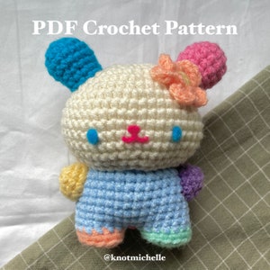 Colourful Bunny Crochet Pattern *digital download PDF pattern*