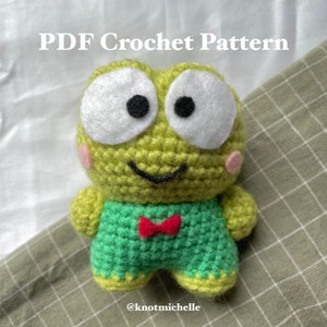 Green Frog Crochet Pattern *digital download PDF pattern*