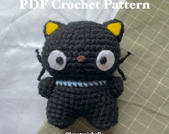 Black Cat Crochet Pattern *digital download PDF pattern*
