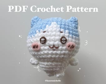 Blue Patch Cat Crochet Pattern *digital download PDF pattern*