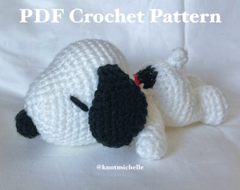 Lazy Dog Crochet Pattern *digital download PDF pattern*