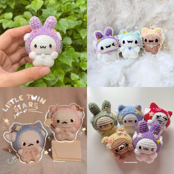 Starry Yokai (3-in-1 Animals) Pattern *digital Download PDF
