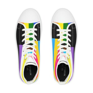 Nonbinary Pansexual Pride: High Top Sneakers