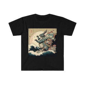 Bunny Kaiju Japanese Unisex Softstyle T-Shirt