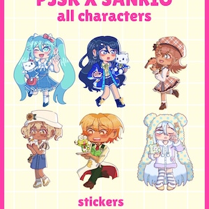 Pegatinas del Proyecto Sekai x Sanrio