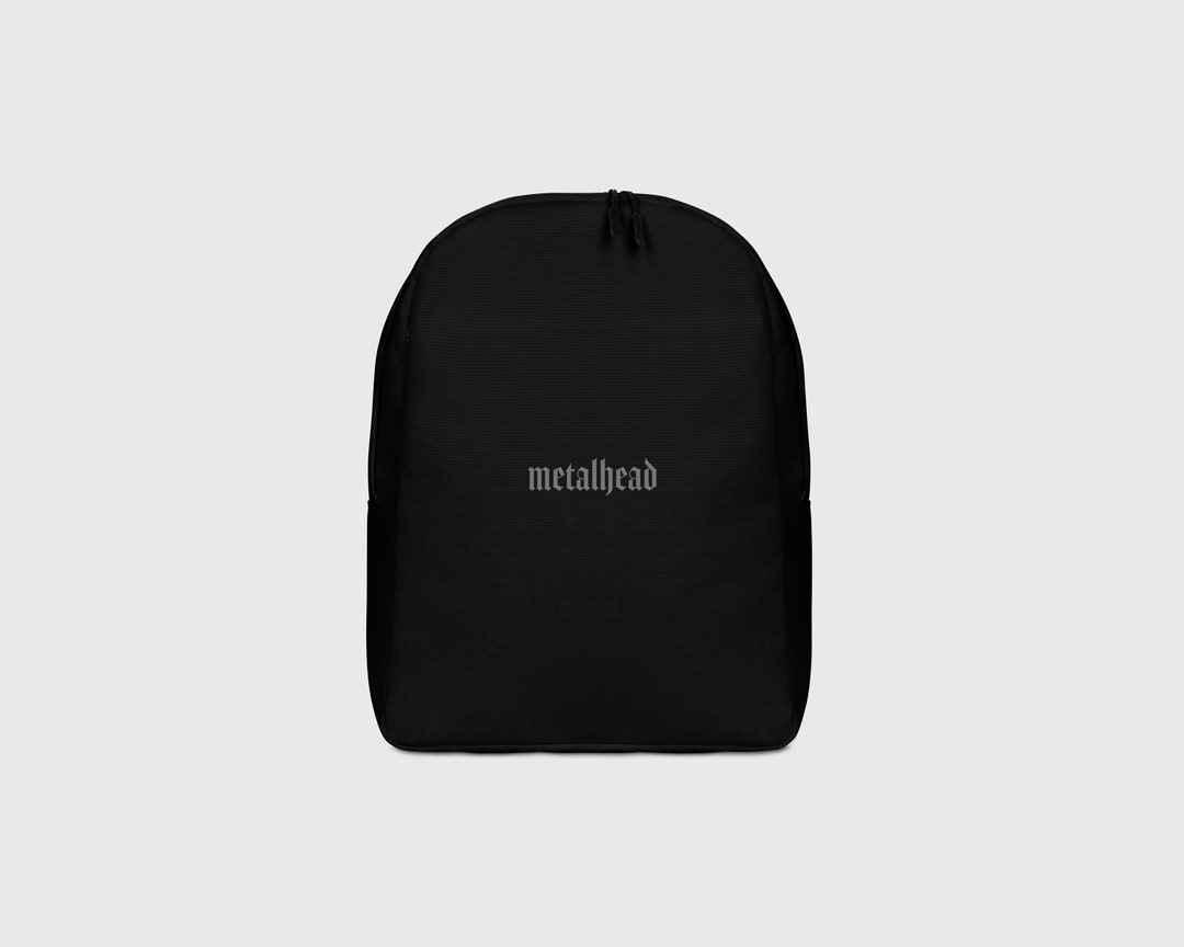 Metalhead Minimalist Backpack Etsy