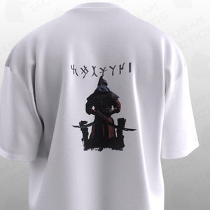 Designed with a Göktürk Warrior Unisex Oversize T-shirt