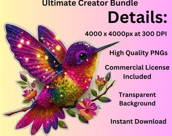 Ultimate Tropical Kawaii Clipart Bundle | 260+ PNG Designs | Animals, Birds, Fruit, Drinks | Sublimation, Stickers, Cricut