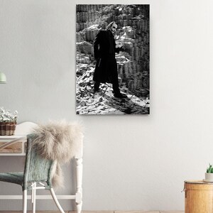 Villain Wall Art Canvas Print: Money Burn Scene, Dark Pop Culture Style | Premium Ink, | Gallery Quality image 4