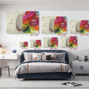 Brain Infographic Canvas, Left Right Brain Art, Psychology Educational Wall Decor image 4