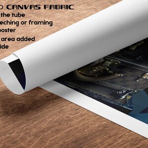 a roll of paper with a picture of a man working on a machine