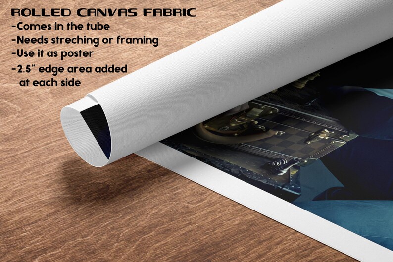 a roll of paper with a picture of a man working on a machine