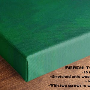 Ballerina Canvas Wall Decor: Modern Pop Art Dance Theme, Vivid Green Background (Handcrafted Canvas, Stretched or Rolled Options Bild 7