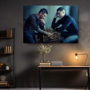 a couple of men sitting next to each other