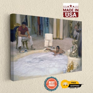 Scarface, Bath Scene, Canvas Print, Iconic Crime Film Wall Art, Bold Home Decor, Man Cave Decoration