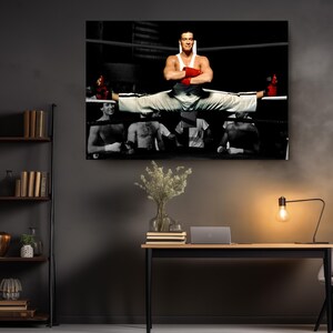 Martial Arts Canvas Art Print: Iconic Karate Fighter Theme, Premium Materials (, Fade-Resistant Ink, Wall Decor) image 2