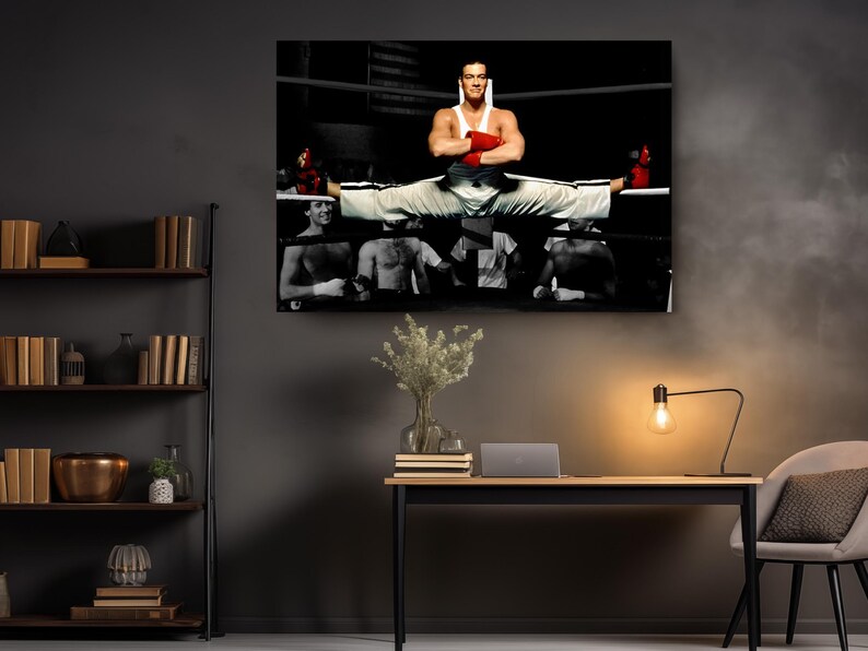 Martial Arts Canvas Art Print: Iconic Karate Fighter Theme, Premium Materials (, Fade-Resistant Ink, Wall Decor) image 2