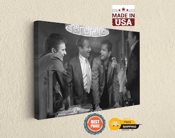 Goodfellas Inspired Canvas, Mafia Money Scene Print, Cult Crime Movie Wall Decor,Best Gift For Father