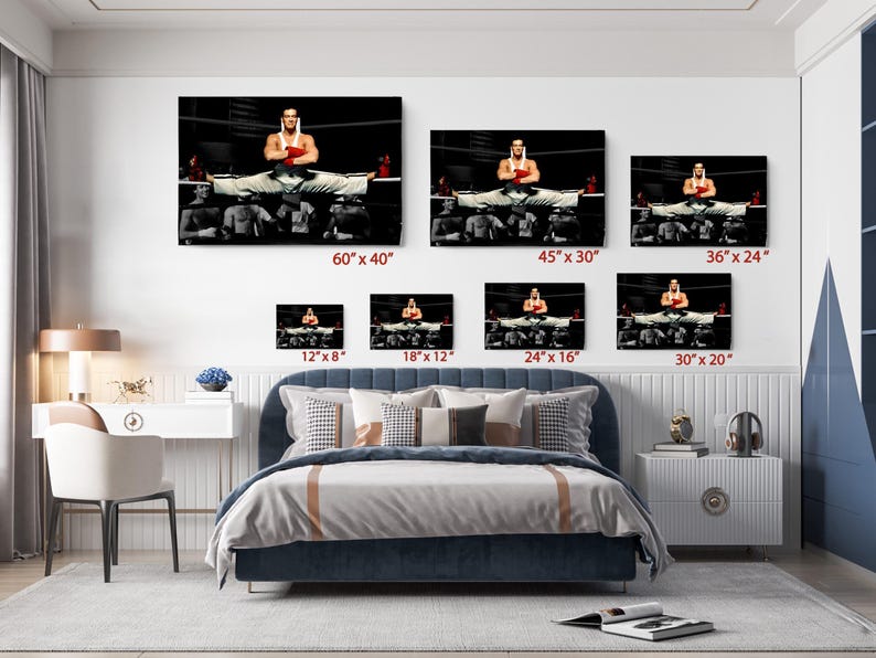 Martial Arts Canvas Art Print: Iconic Karate Fighter Theme, Premium Materials (, Fade-Resistant Ink, Wall Decor) image 5