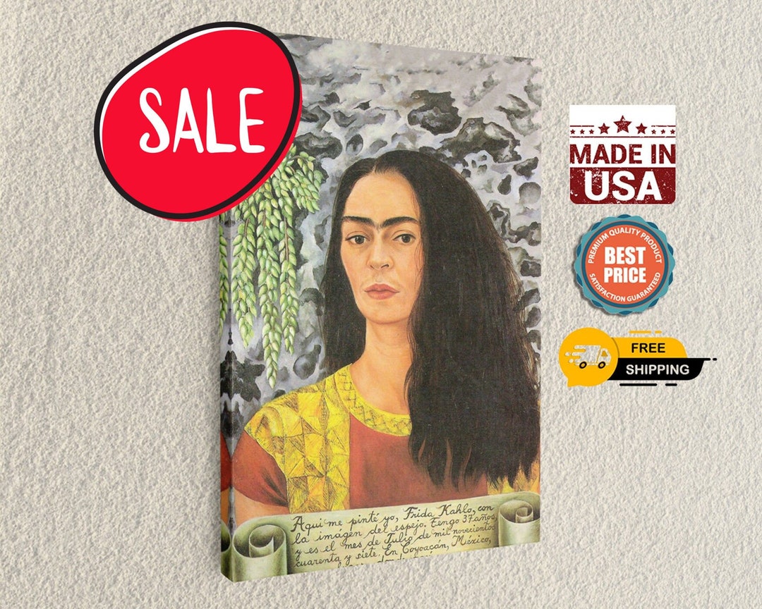 Frida Kahlo Loose Hair autorretrato Con El Pelo Suelto Painting