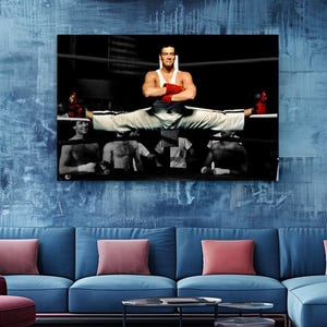 Martial Arts Canvas Art Print: Iconic Karate Fighter Theme, Premium Materials (, Fade-Resistant Ink, Wall Decor) image 4