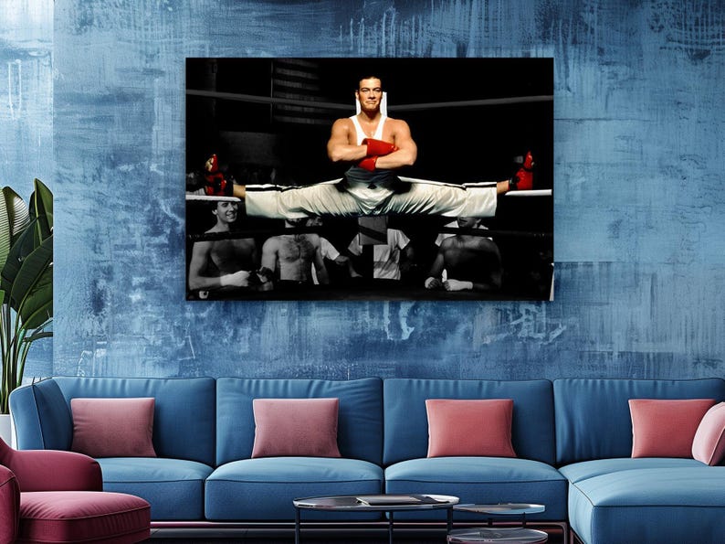 Martial Arts Canvas Art Print: Iconic Karate Fighter Theme, Premium Materials (, Fade-Resistant Ink, Wall Decor) image 4