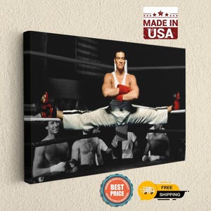 Martial Arts Canvas Art Print: Iconic Karate Fighter Theme, Premium Materials (, Fade-Resistant Ink, Wall Decor) image 1