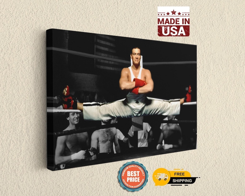 Martial Arts Canvas Art Print: Iconic Karate Fighter Theme, Premium Materials (, Fade-Resistant Ink, Wall Decor) image 1