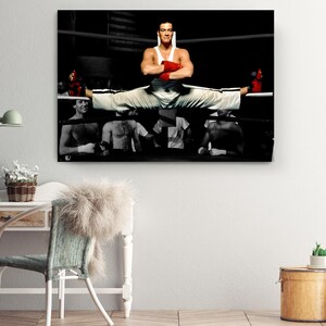 Martial Arts Canvas Art Print: Iconic Karate Fighter Theme, Premium Materials (, Fade-Resistant Ink, Wall Decor) image 3