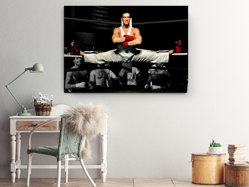 Martial Arts Canvas Art Print: Iconic Karate Fighter Theme, Premium Materials (, Fade-Resistant Ink, Wall Decor) image 3
