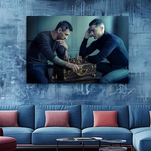 a couple of men playing a game of chess