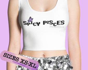 Olivia Rodrigo Inspired Spicy Pisces Crop Tank Top