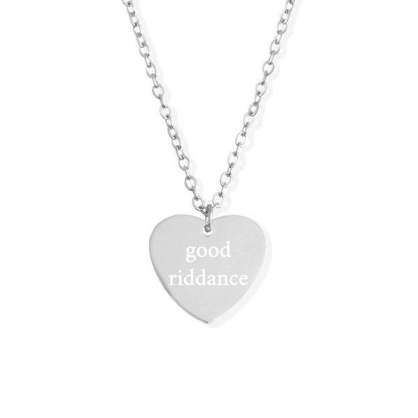 Gracie Abrams Inspired Good Riddance Heart Pendant Necklace