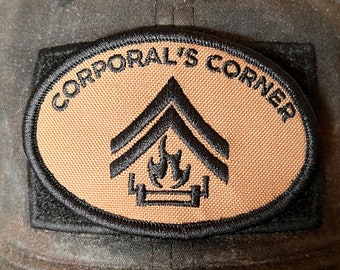 Corporal's Corner Hat Patches (2" x 3")