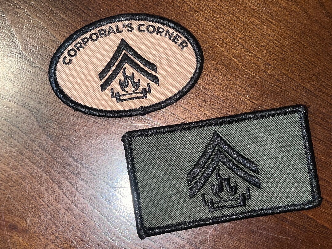 Corporals Corner 2 Patch Combo Pack combine Shipping and Save Money Etsy