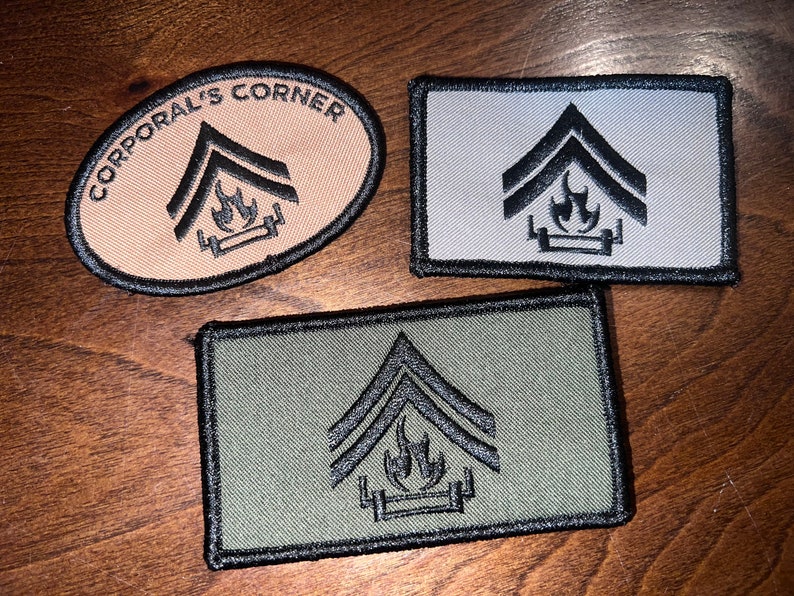 Corporals Corner 3 Patch Combo Pack combine Shipping and Save Money Etsy