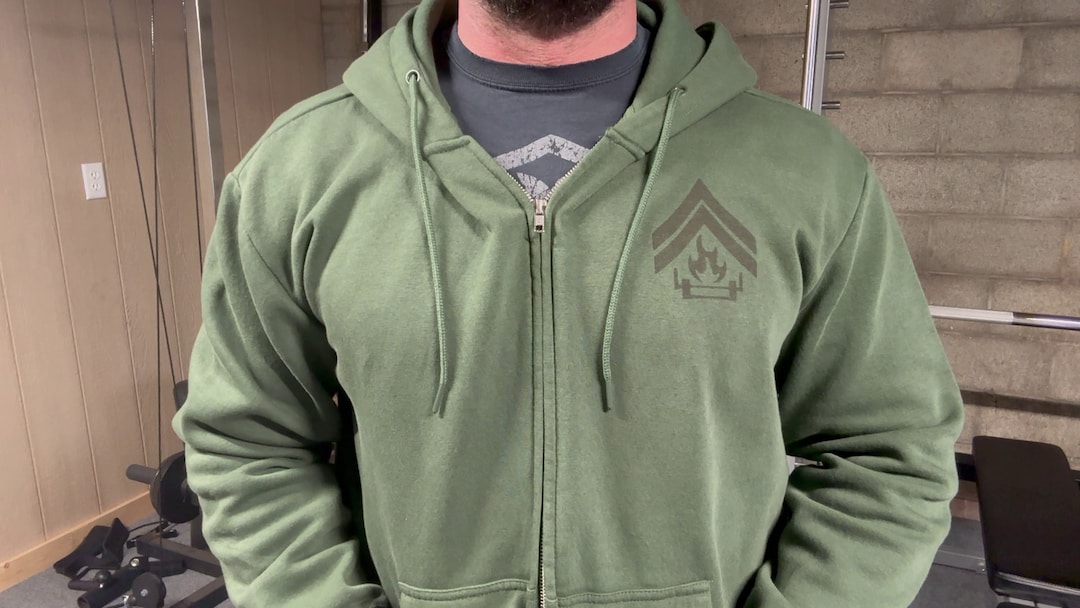 Corporals Corner Logo Zip up Hoodie Etsy