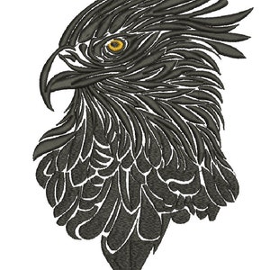głowa orła projekt haftu maszynowego, to nie jest prawdziwy produkt, to są pliki cyfrowe