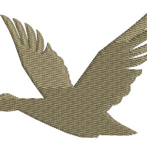 Flying Duck  Machine Embroidery design, this is not a real product, These are digital files