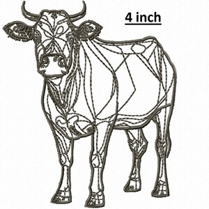 Cow Machine Embroidery Design - This is Not a Real Product - Etsy
